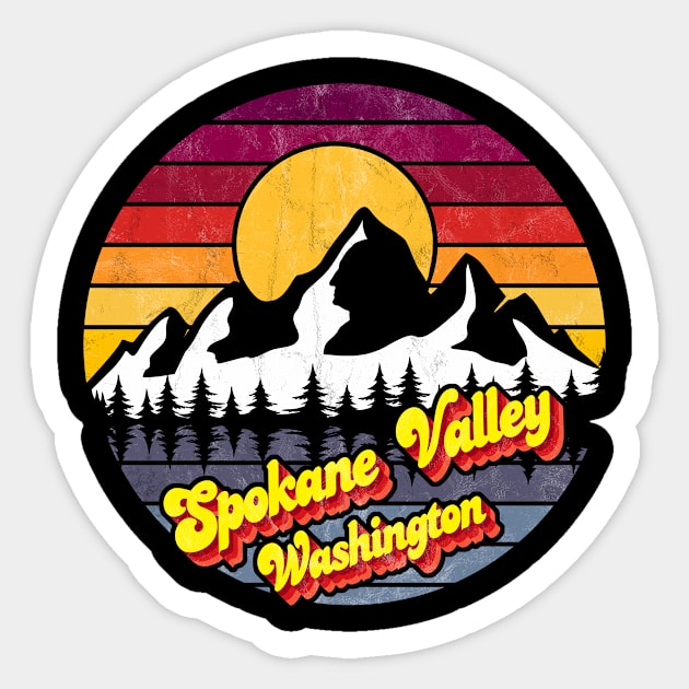 Spokane Valley Washington Sticker by Jennifer